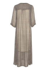 Part Two BeritPW Midi Dress in Black Zig Zag Print