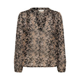 Part Two Black Flower Bouquet Print Blouse
