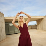 Part Two BorgnettePW Dress In Burnt Russet