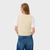 Part Two ChristinPW Waistcoat In Whitecap Grey