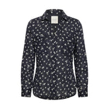 Part Two CortnioPW Shirt in Dark Navy Fragile Print