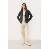 Part Two Frances Biker Jacket In Brown