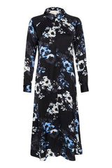 Part Two LamiyaPW Floral Midi Dress in Dark Navy