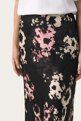 Part Two LaurinaPW Floral Skirt in Black