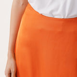 Part Two Lilyann Skirt Midi Satin Koi