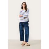 Part Two NelaPW T-shirt In Amparo Blue Stripe