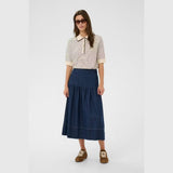 Part Two NelliaPW Skirt In Dark Blue Denim