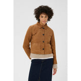 Part Two NemaPW Suede Jacket In Toasted Coconut