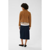 Part Two NemaPW Suede Jacket In Toasted Coconut