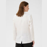 Part Two NyanPW Linen Blazer In Bright White