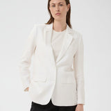 Part Two NyanPW Linen Blazer In Bright White