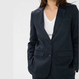 Part Two NyanPW Linen Blazer In Midnight