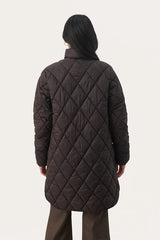 Part Two OlilasPW Quilted Coat in Chocolate Torte