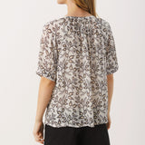 Part Two Popsy Short Sleeves Blouse Black