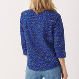 Part Two Riekes Top Bluing Leo Print