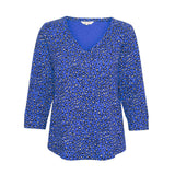 Part Two Riekes Top Bluing Leo Print