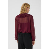 Part Two SanazPW Blouse In Burgundy