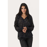Part Two TenniePW Blouse In Gold Dot