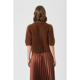 Part Two VernonaPW Cardigan In Sorrel Horse