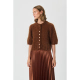 Part Two VernonaPW Cardigan In Sorrel Horse
