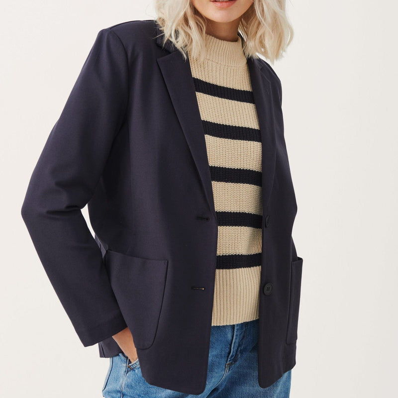 Part Two Victoria Blazer Dark Navy