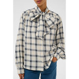 Part two YaninasPW Blouse in Big Dark Navy Check