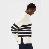 Part Two  ZiyaPW PU Jumper Navy Stripe