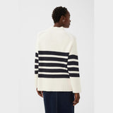 Part Two  ZiyaPW PU Jumper Navy Stripe