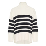 Part Two  ZiyaPW PU Jumper Navy Stripe