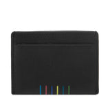 Paul Smith Stripe Card Holder In Black