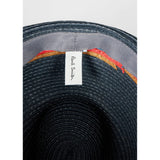 Paul Smith Artist Stripe' Trim 'Trilby' Hat In Navy