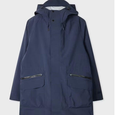 Paul Smith 2-Layer Waterproof Parka With Detachable Gilet In Navy