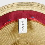Paul Smith Artist Stripe Trim Trilby Hat Beige
