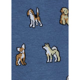 Paul Smith Blue Cotton-Blend 'Dogs' Socks In Blue