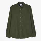Paul Smith Brushed Cotton Regular Fit Shirt In Green