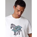 Paul Smith Circuit Print Zebra T-Shirt White