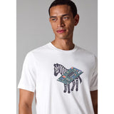 Paul Smith Circuit Print Zebra T-Shirt White