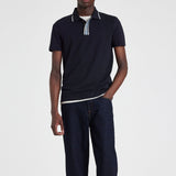 Paul Smith Contrast Placket Zebra Polo Navy