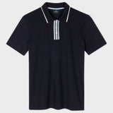 Paul Smith Contrast Placket Zebra Polo Navy