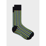 Paul Smith Cotton-Blend Check Socks In Multi
