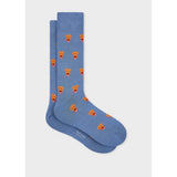 Paul Smith Cotton-Blend Dog Socks In Blue
