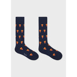 Paul Smith Cotton-Blend Dog Socks In Navy