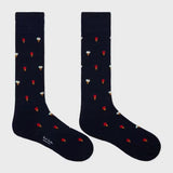 Paul Smith Cotton-Blend Ice Cream Socks Navy