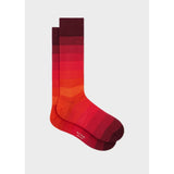 Paul Smith Cotton-Blend Ombre Stripe Socks In Red