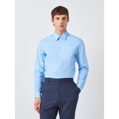 Paul Smith Cotton Blend Regular Fit Shirt In Light Blue