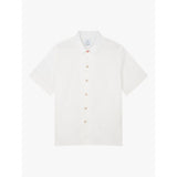 Paul Smith  Cotton Regular Fit Short Sleeve Shirt In White