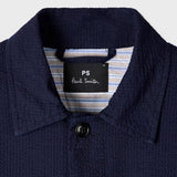 Paul Smith Cotton Seersucker Work Jacket Navy
