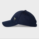 Paul Smith Cotton Zebra Logo Baseball Cap In Navy