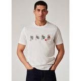 Paul Smith 'Cups' Print T-Shirt In White