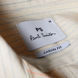 Paul Smith Ecru Raining Stripe Cotton Shirt Multicolour